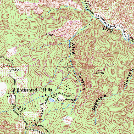 Topographic Map of Elkington Creek, CA