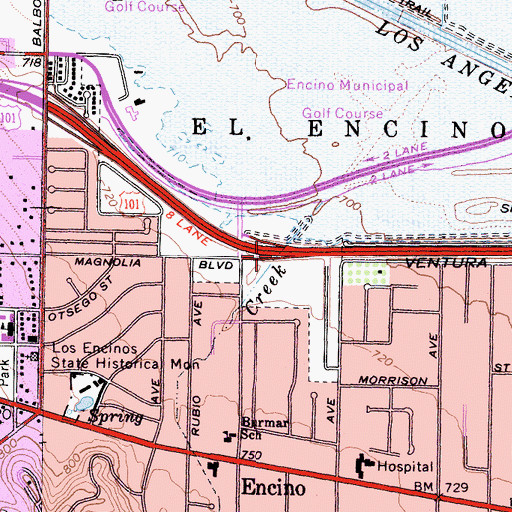 Topographic Map of Exit 20, CA