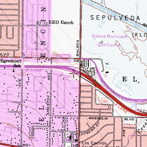 Topographic Map of Exit 21, CA