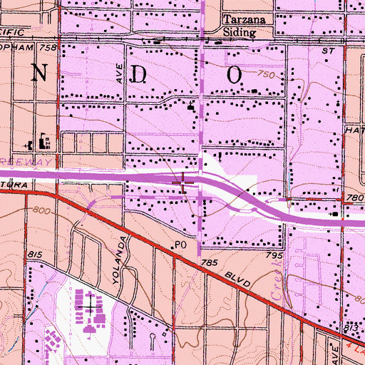 Topographic Map of Exit 23, CA
