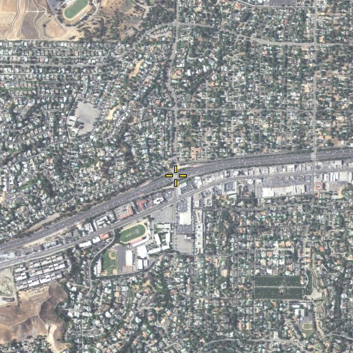 Aerial/Satellite Image of Exit 25, CA