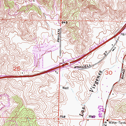 Topographic Map of Exit 33, CA
