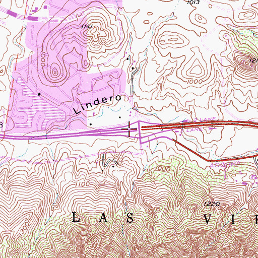 Topographic Map of Exit 38, CA