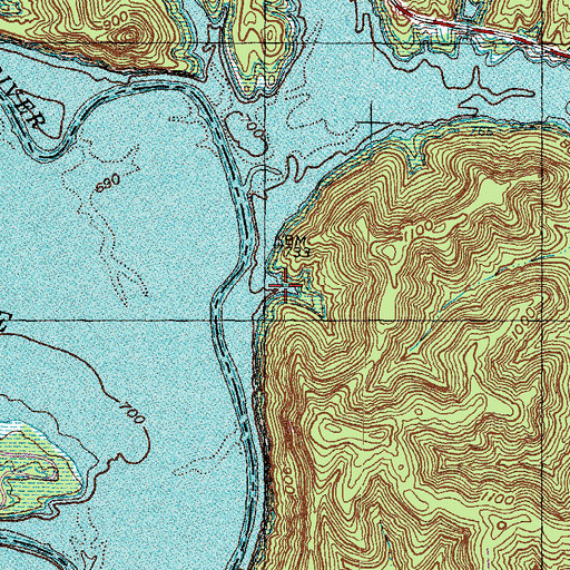Topographic Map of McKinsey School (historical), KY