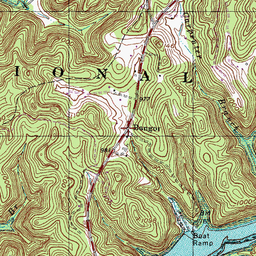 Topographic Map of Mount Hope (historical), KY