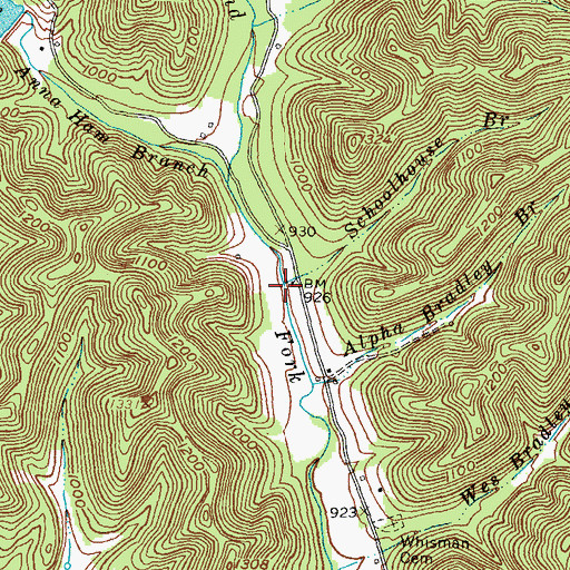 Topographic Map of Island Fork School (historical), KY