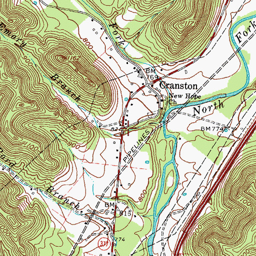 Topographic Map of Munson Post Office (historical), KY