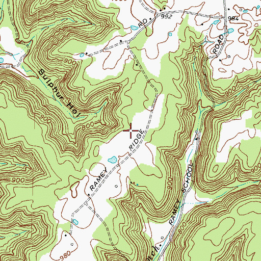 Topographic Map of Eagle Trace Golf Course, KY