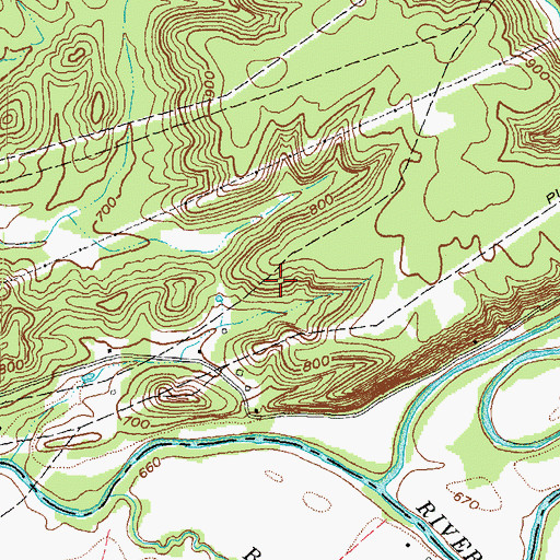 Topographic Map of Slatey School (historical), KY