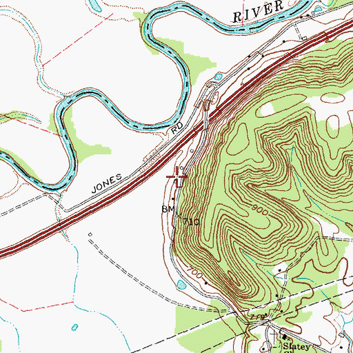 Topographic Map of Moore School (historical), KY