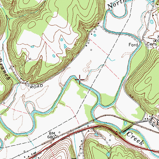 Topographic Map of Licking Post Office (historical), KY