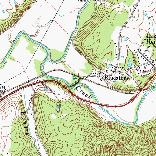 Topographic Map of Rockville Railroad Station (historical), KY