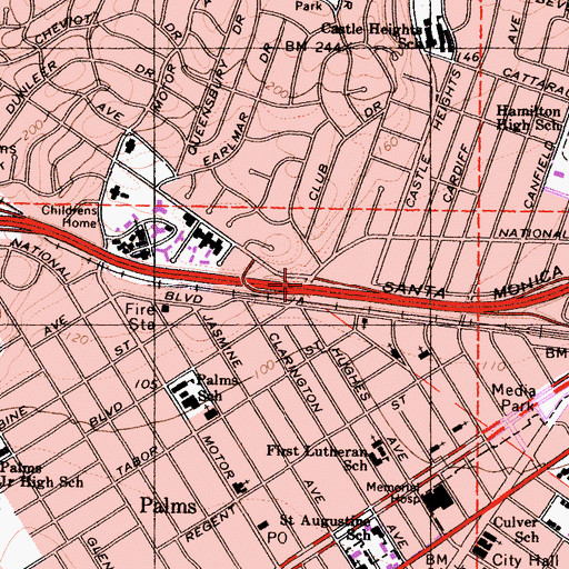 Topographic Map of Exit 5, CA