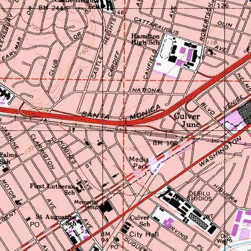 Topographic Map of Exit 6, CA