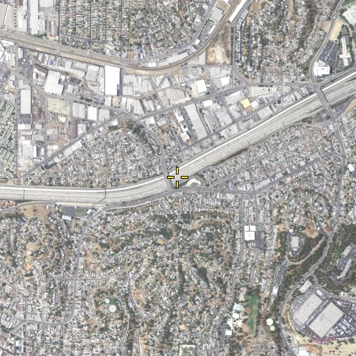 Aerial/Satellite Image of Exit 20A, CA