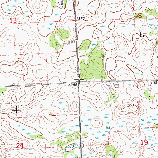 Topographic Map of School Number 276 (historical), MN