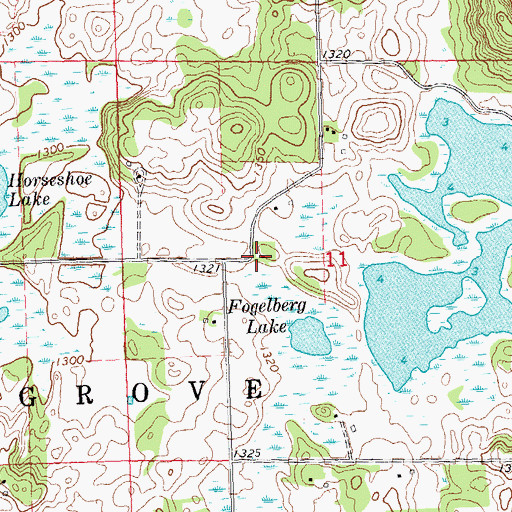 Topographic Map of School Number 35E (historical), MN