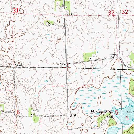 Topographic Map of School Number 87 (historical), MN