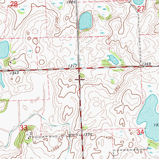 Topographic Map of School Number 280 (historical), MN