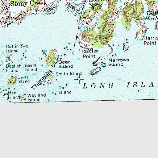 Topographic Map of Northford Rock, CT