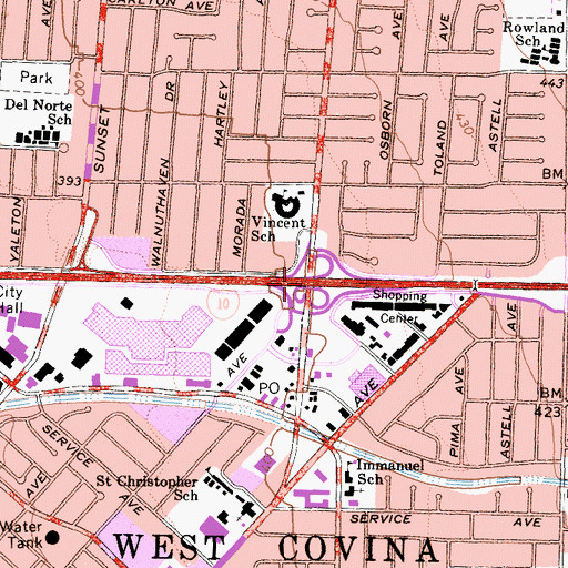 Topographic Map of Exit 35, CA