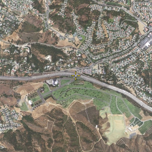 Aerial/Satellite Image of Exit 40, CA