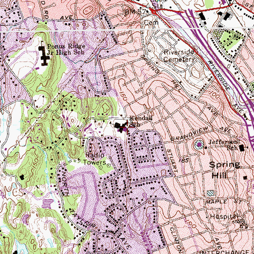 Topographic Map of WNLK, CT