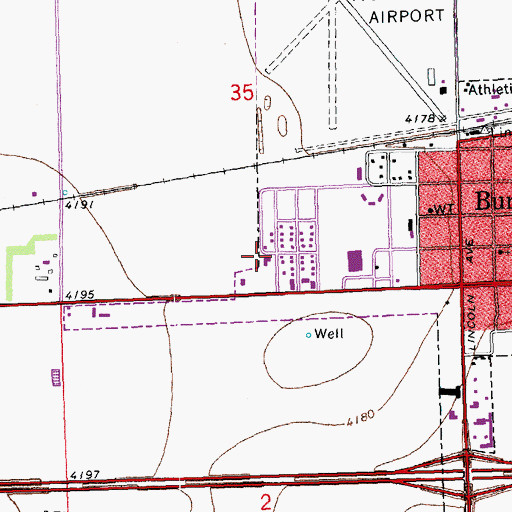 Topographic Map of Church of Christ, CO