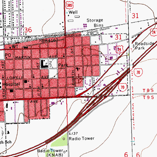 Topographic Map of Evangelical Free Church, CO