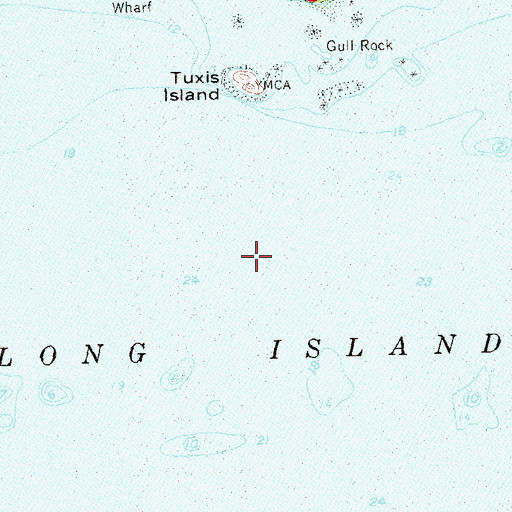 Topographic Map of Madison Reef, CT