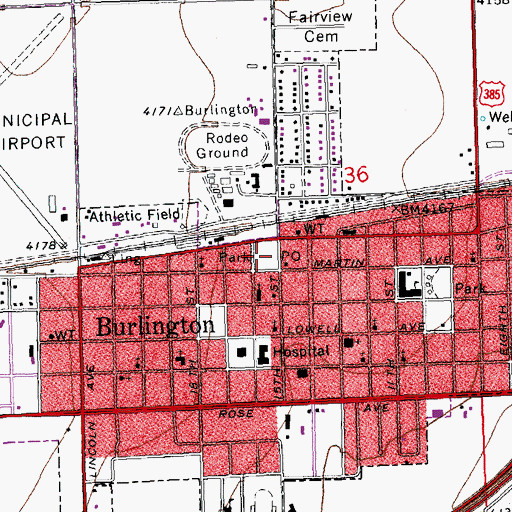Topographic Map of Outback Territory Park, CO