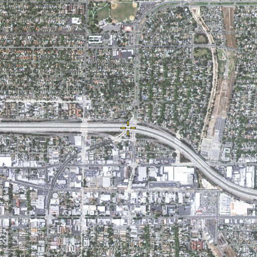 Aerial/Satellite Image of Exit 29A, CA