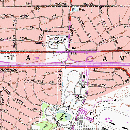 Topographic Map of Exit 31, CA