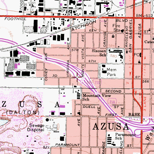 Topographic Map of Exit 39, CA