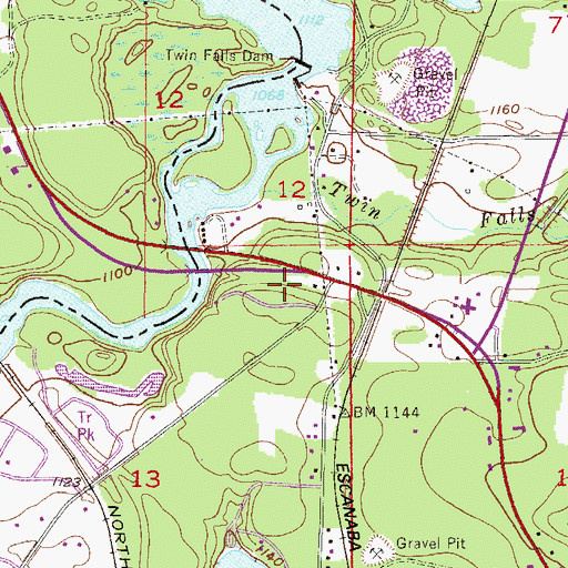 Topographic Map of Northern Light Christian Church, MI