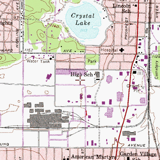 Topographic Map of Flivver Field, MI