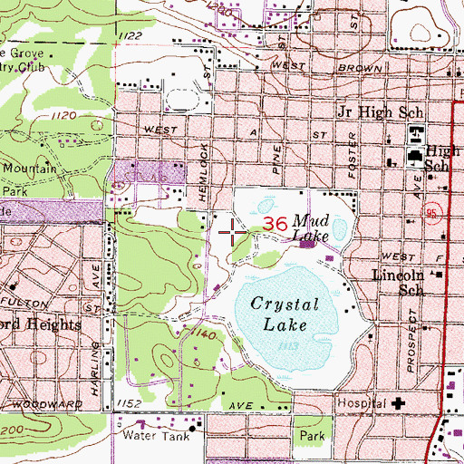 Topographic Map of West Side Park, MI