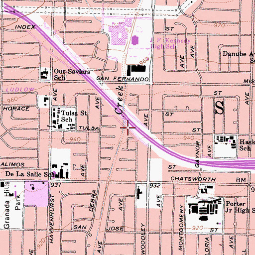 Topographic Map of Exit 41, CA