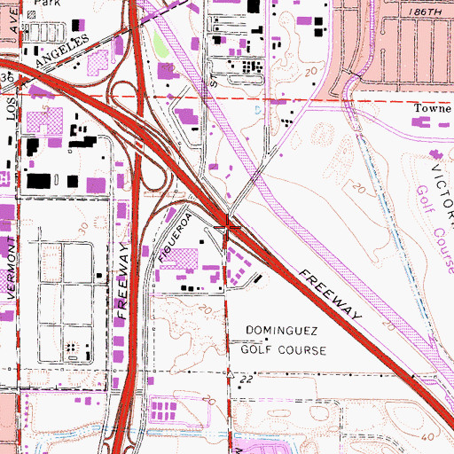 Topographic Map of Exit 36, CA