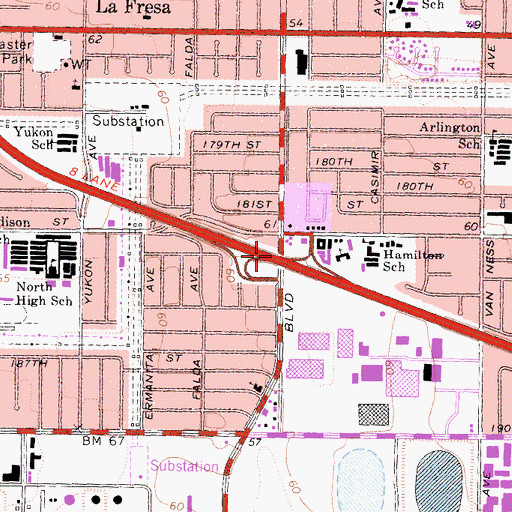 Topographic Map of Exit 39, CA