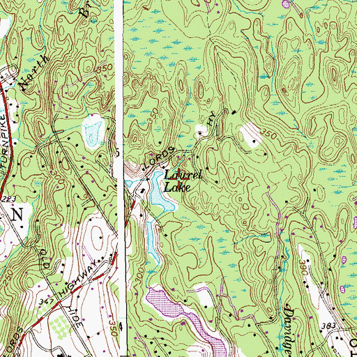 Topographic Map of Fairfield County, CT
