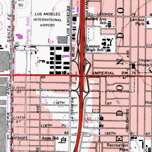 Topographic Map of Exit 2, CA
