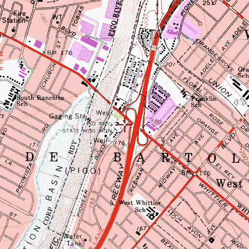 Topographic Map of Exit 15, CA