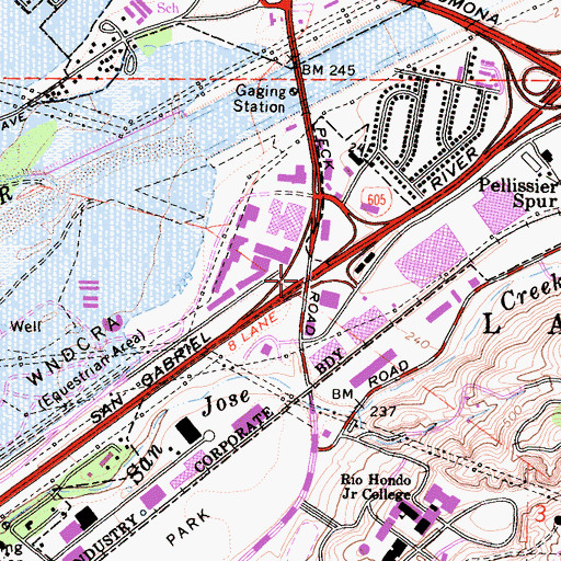 Topographic Map of Exit 18, CA