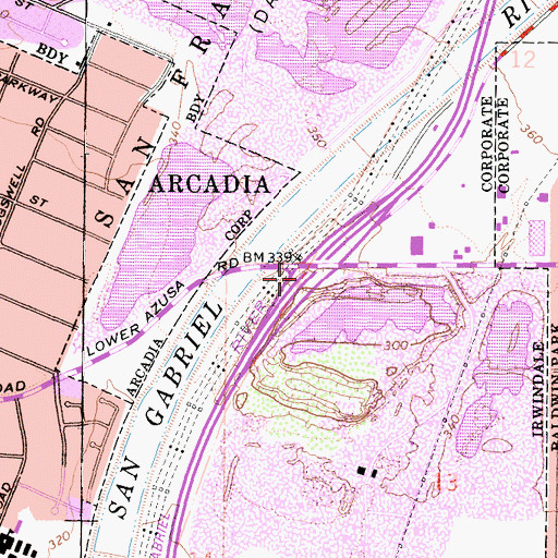 Topographic Map of Exit 24, CA