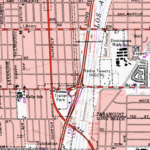Topographic Map of Exit 9B, CA