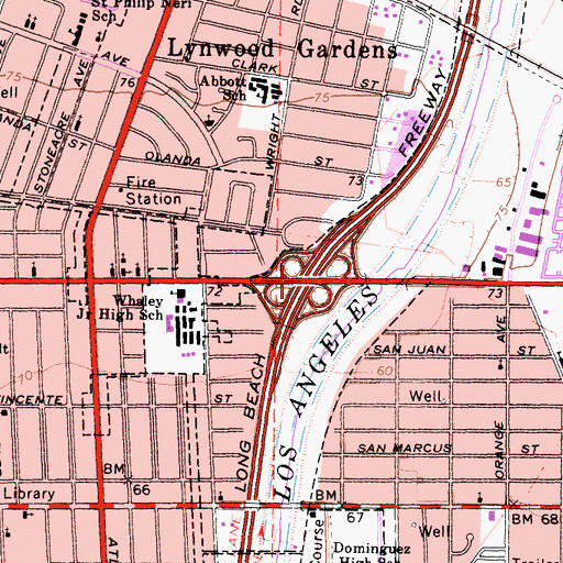 Topographic Map of Exit 10, CA