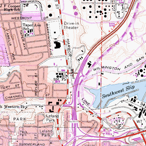 Topographic Map of Exit 1B, CA