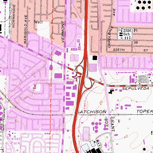 Topographic Map of Exit 5, CA