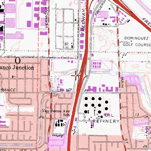 Topographic Map of Exit 8, CA